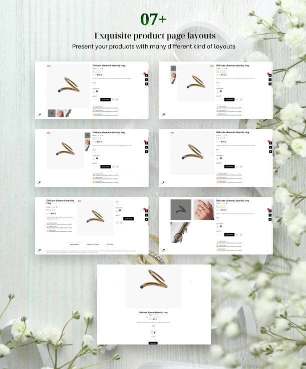 07+ exquisite product page layouts 