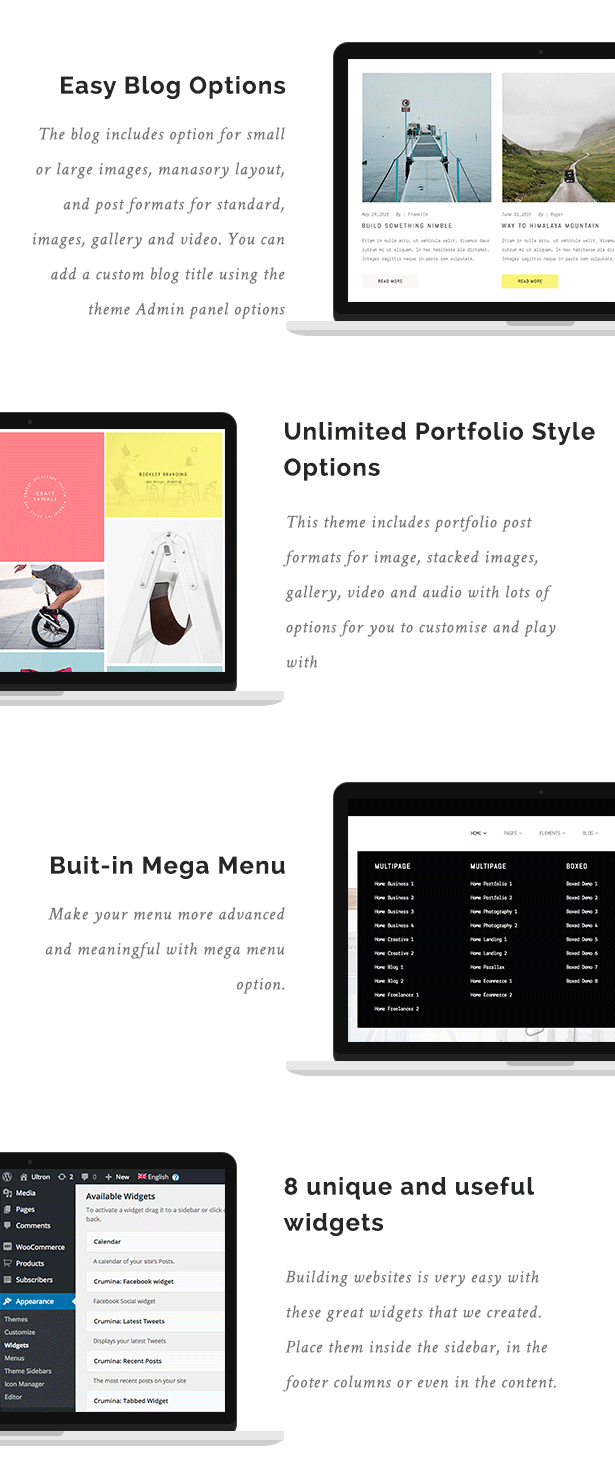 Ultron - One & Multi page Multipurpose WP Theme