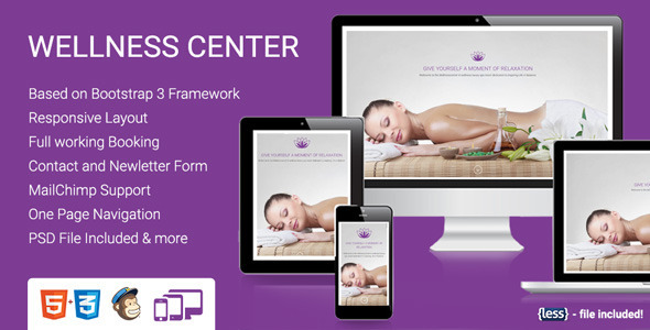 WellnessCenter Landingpage