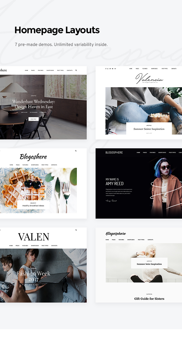 blog wordpress theme