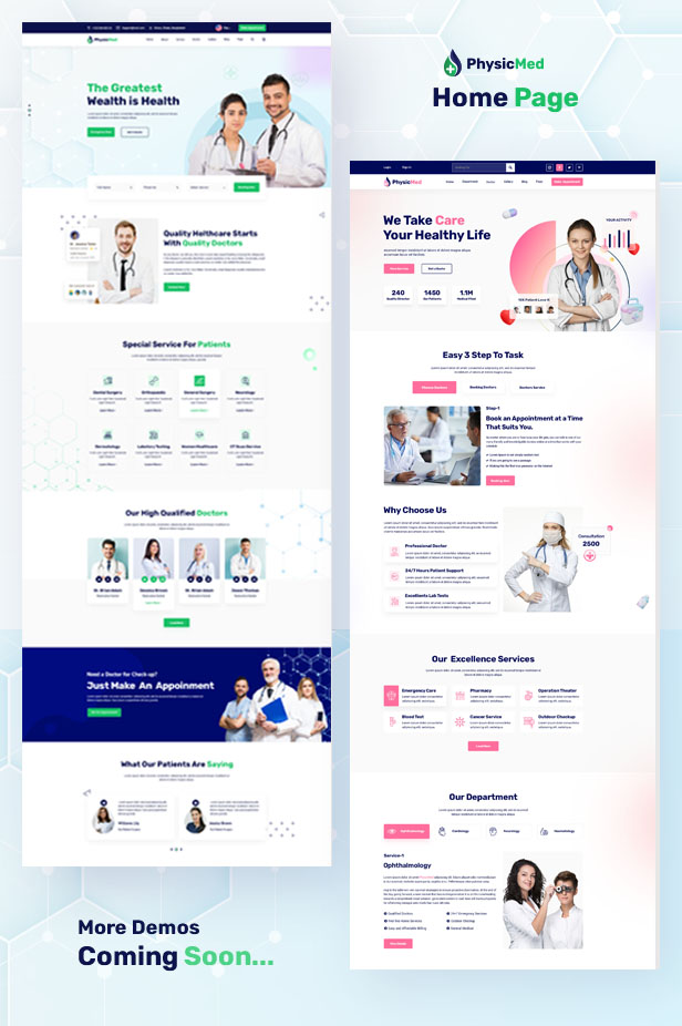 Physicmed - Health & Medical care HTML5 Template - 1