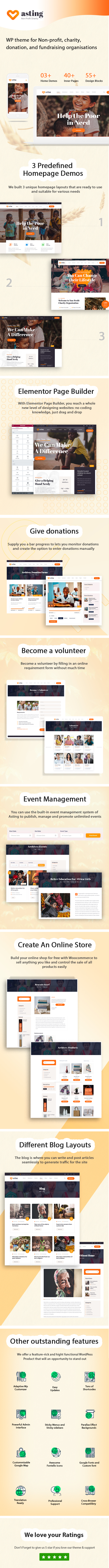 Asting - Charity & Donation WordPress Theme