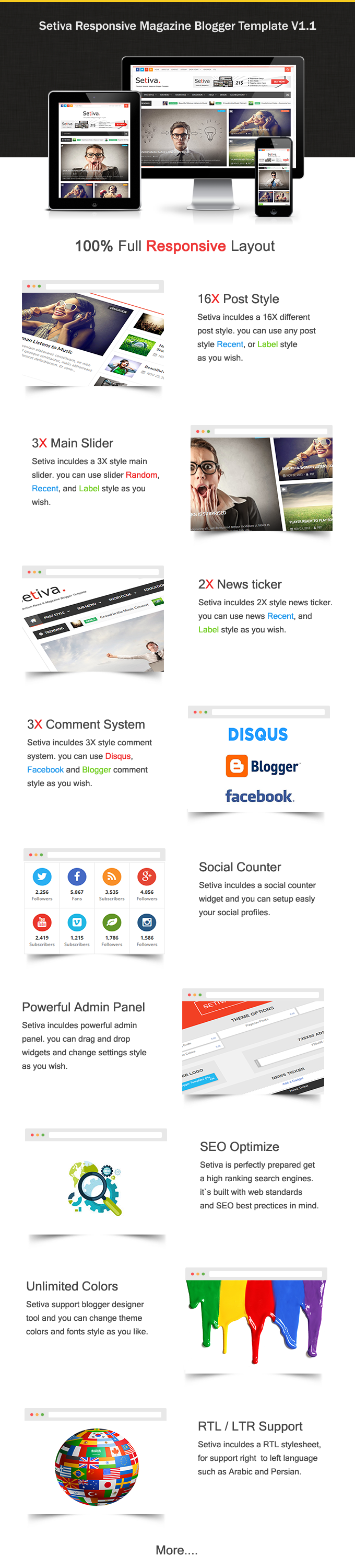 Setiva - Responsive Magazine Blogger Template - 6