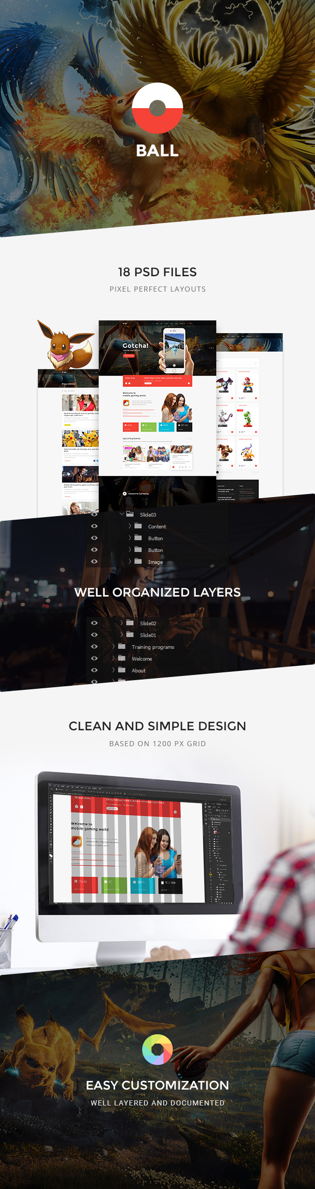 Ball — Multipurpose Portfolio/Event PSD Template - 1