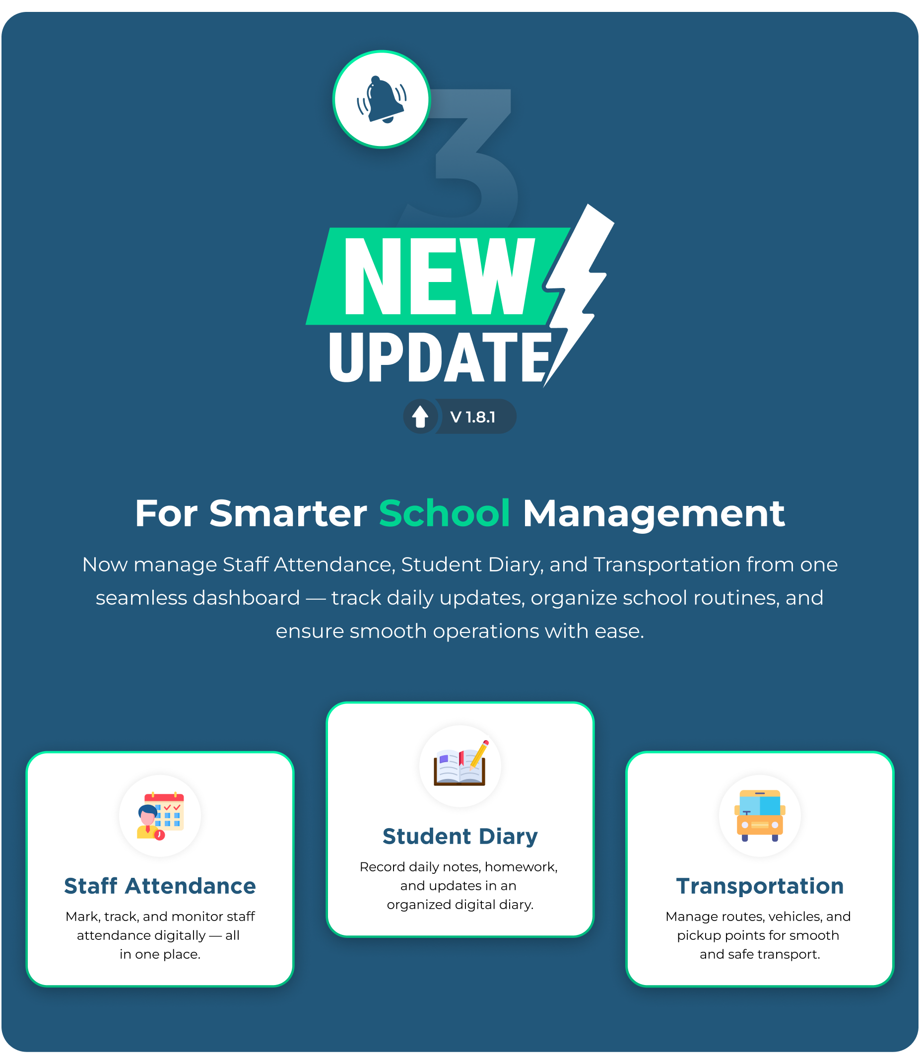 eSchool saas - New update