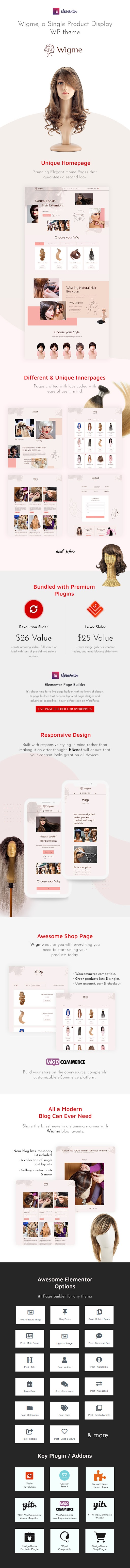Wigme - Hair Extensions WooCommerce Shop - 1