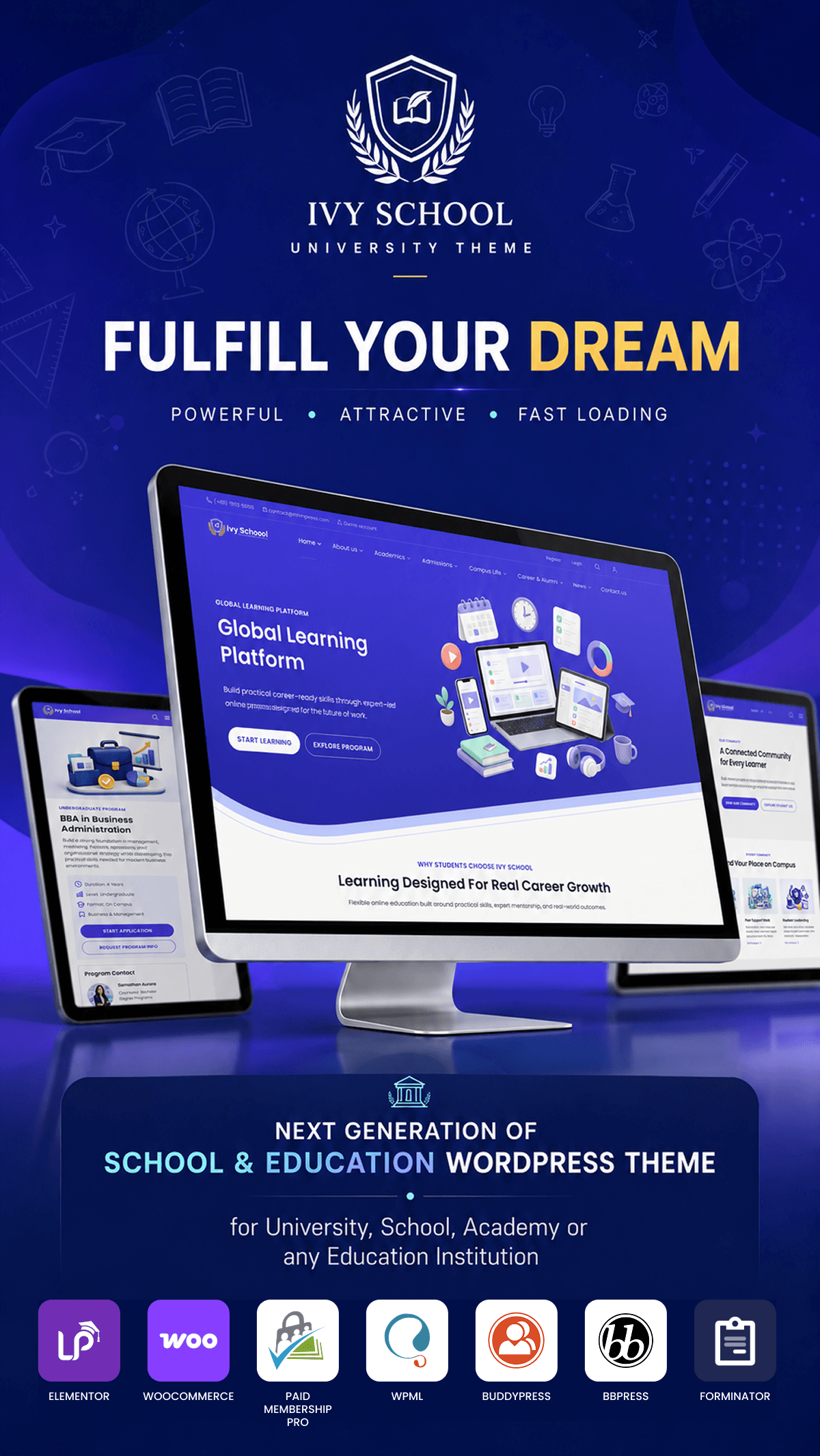 IvyPrep - School and University WordPress Theme