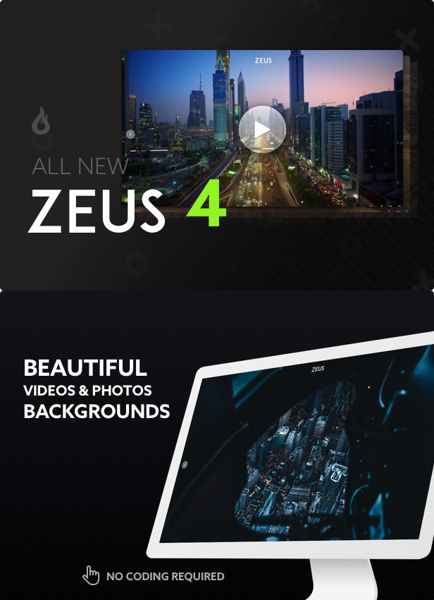 Zeus - Fullscreen Video & Image Background - 1