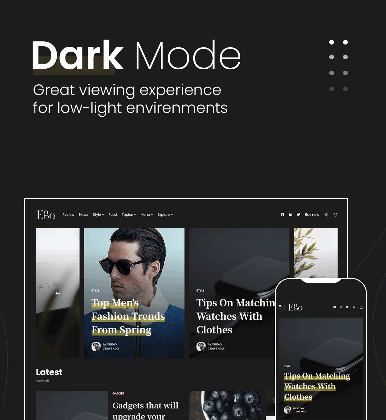 Ego - Dark Mode