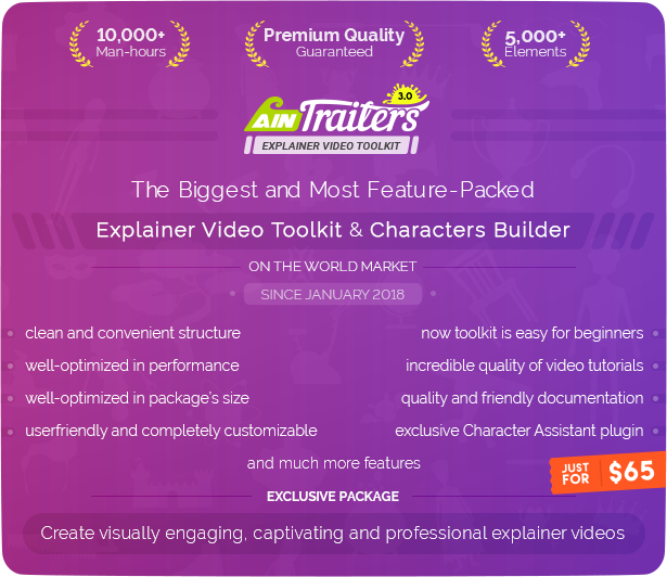 AinTrailers | Explainer Video Toolkit with Character Animation Builder - 11