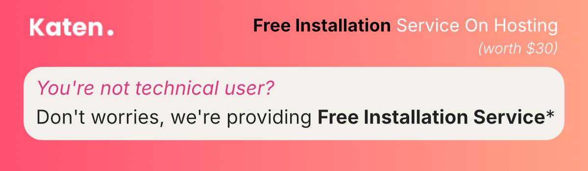 Free installation service