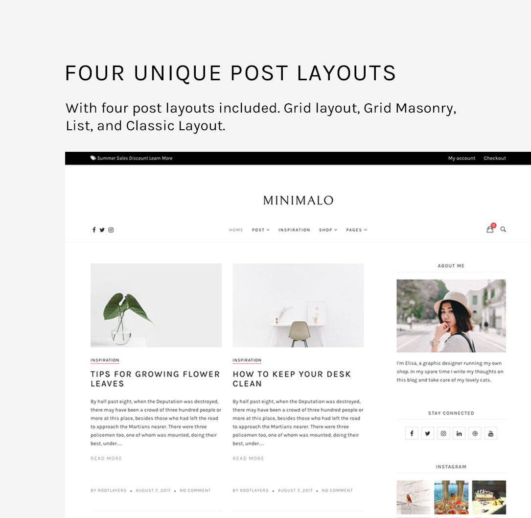 Minimalo - A Minimal Blog WordPress Theme for Creative Websites by ...