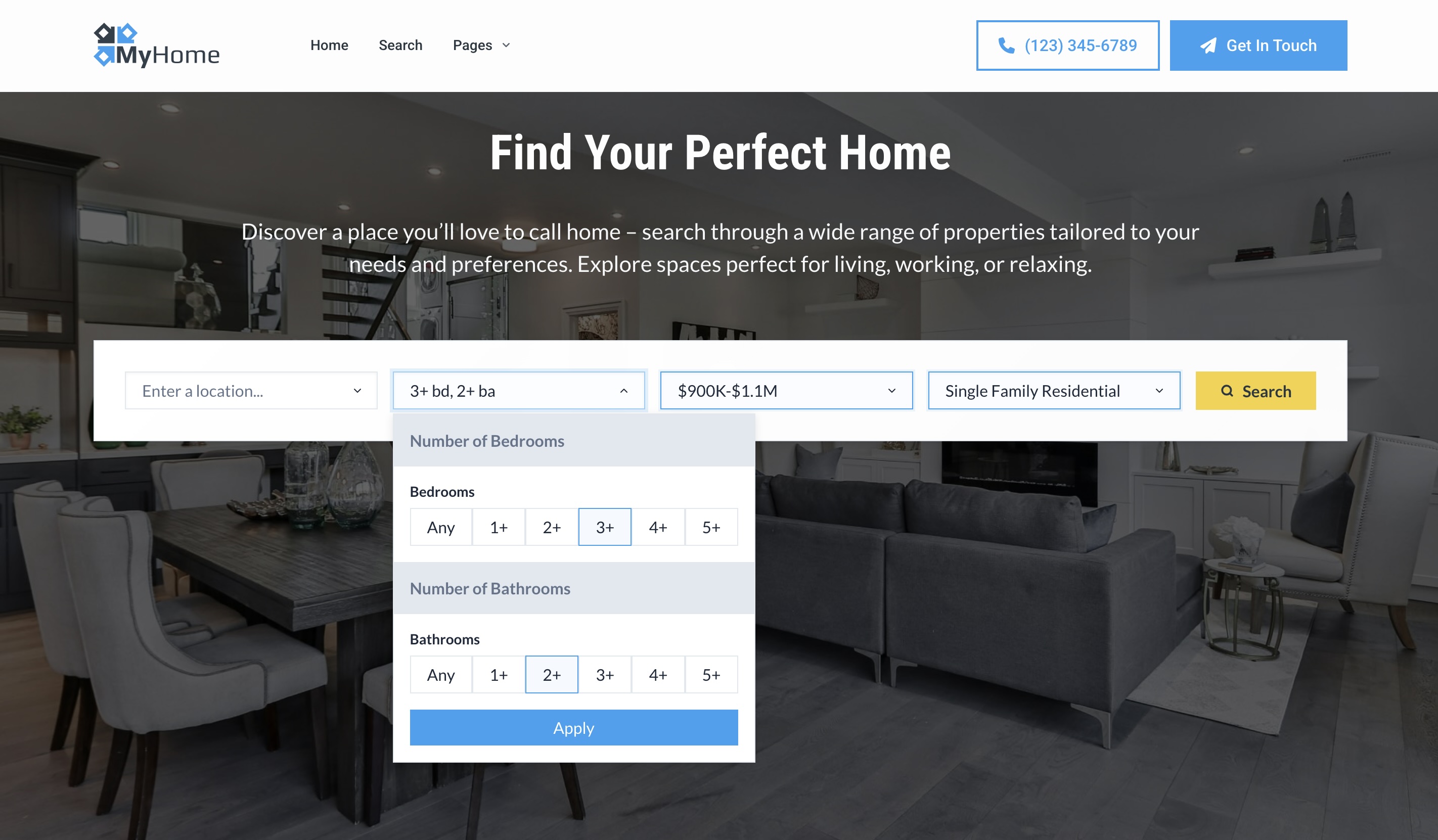 Tema WordPress MyHome para Imobiliárias - 7