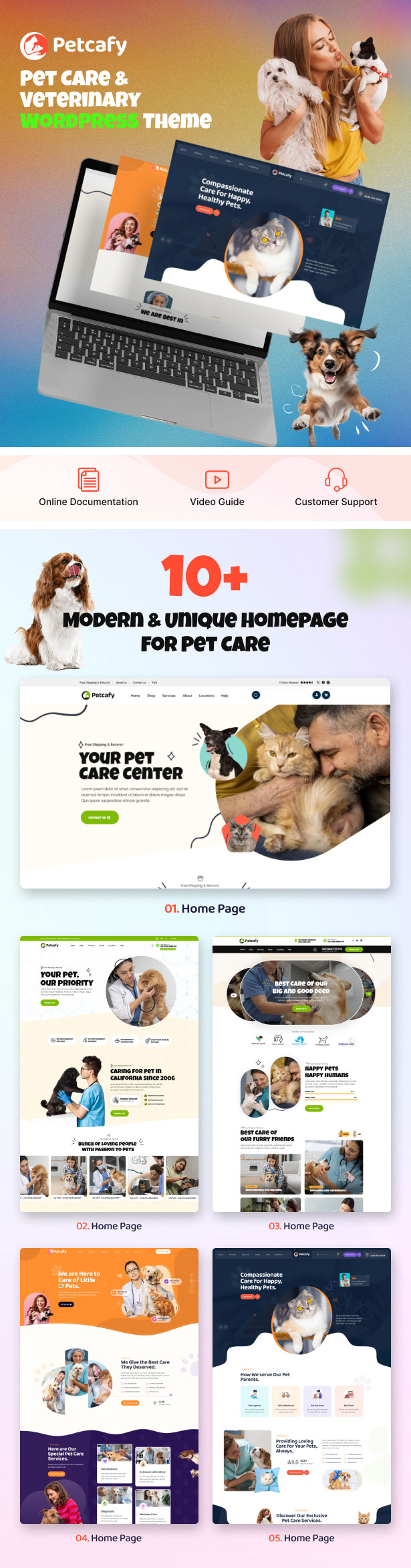 Petcafy - Pet Care & Veterinary WordPress Theme - 5