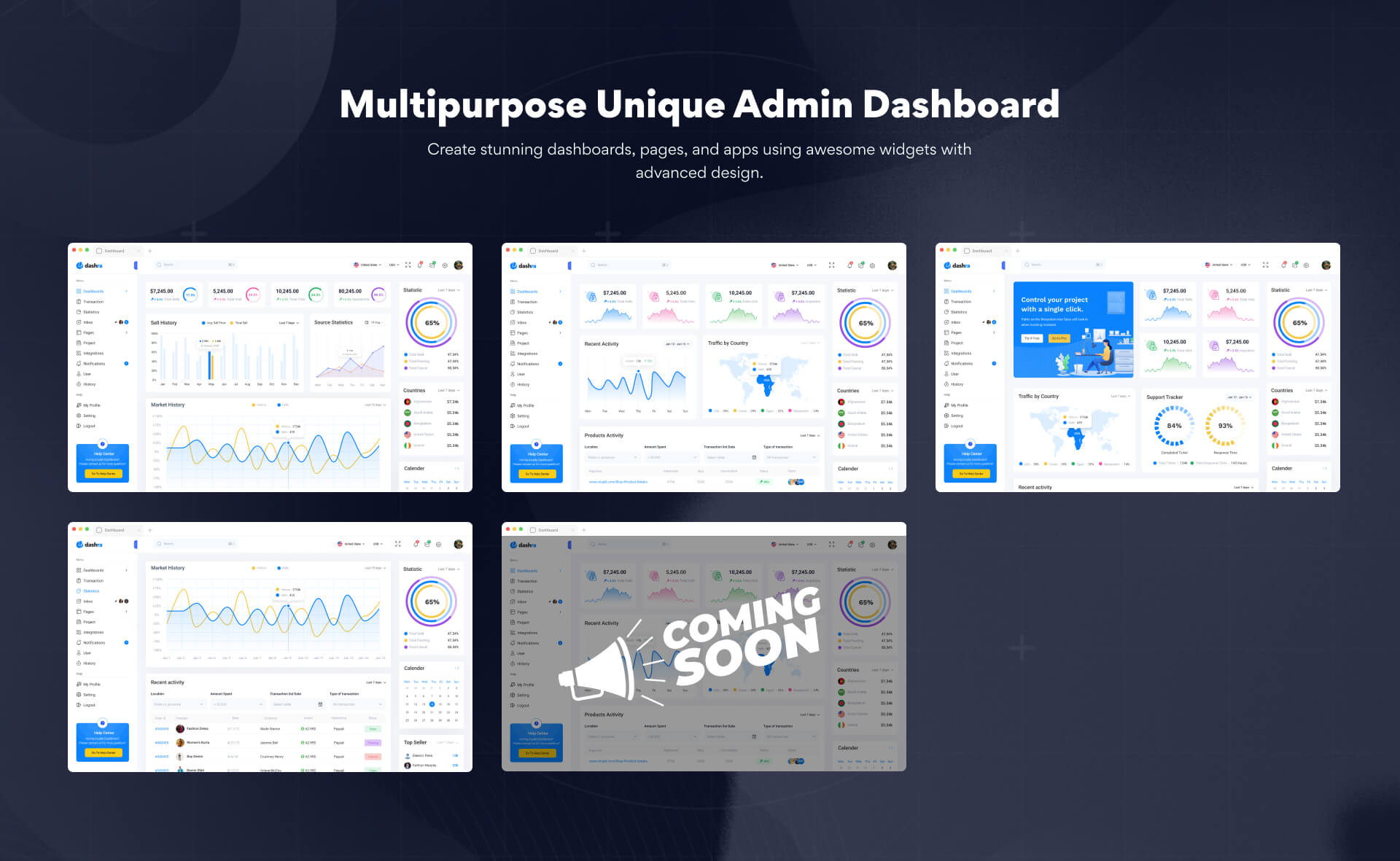 Dashra - Bootstrap Admin Dashboard Template