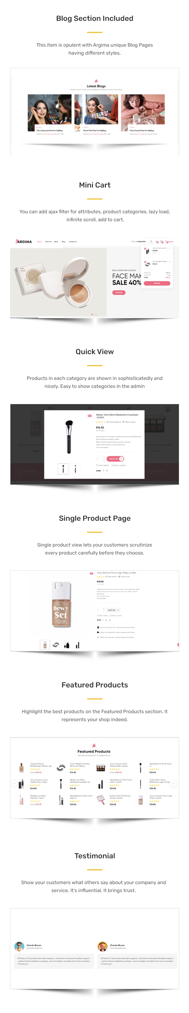 Argima - Cosmetics & Beauty eCommerce Bootstrap 5 Template - 2