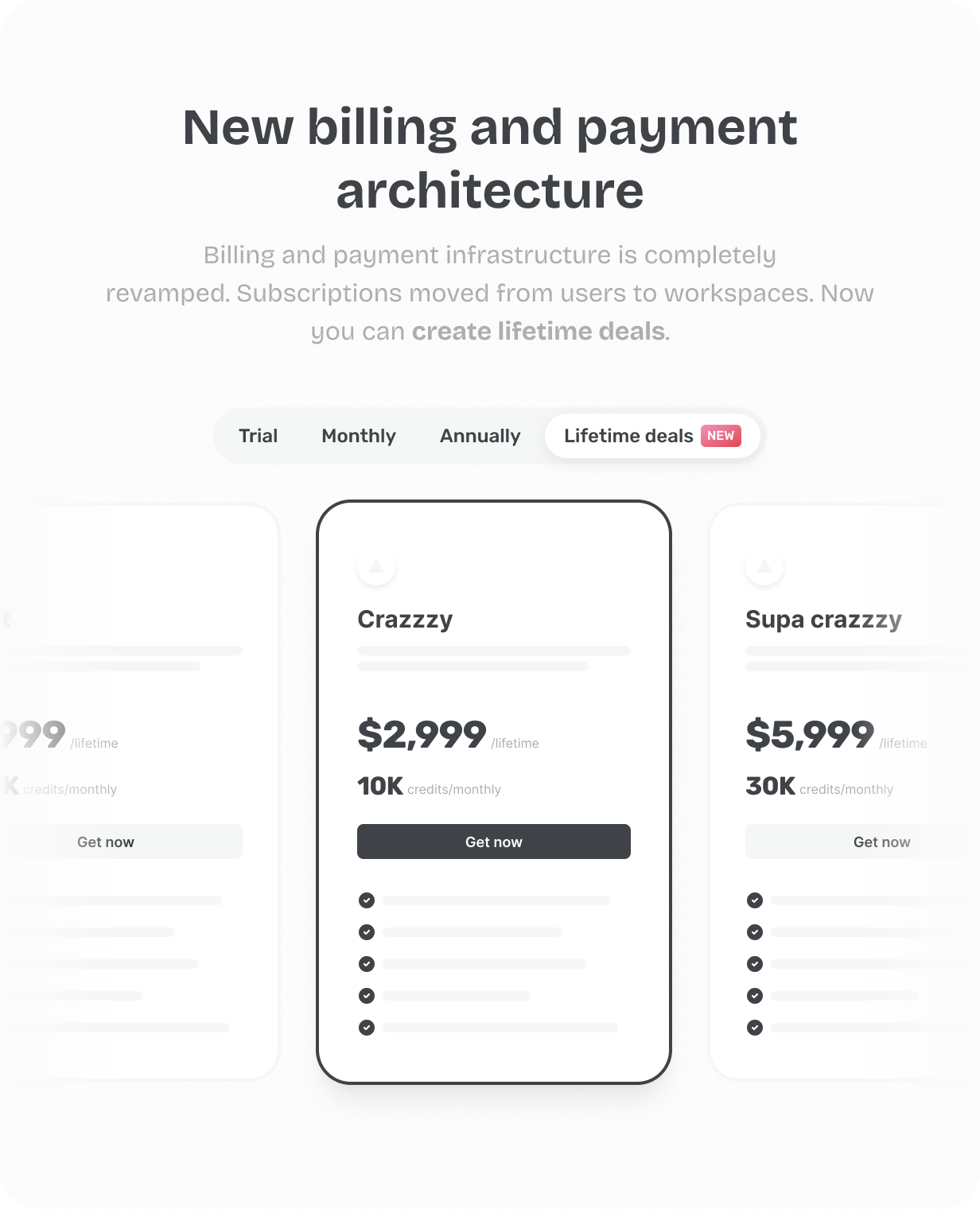 Billing, Subscriptions, Lifetime Deals @heyaikeedo #aikeedo