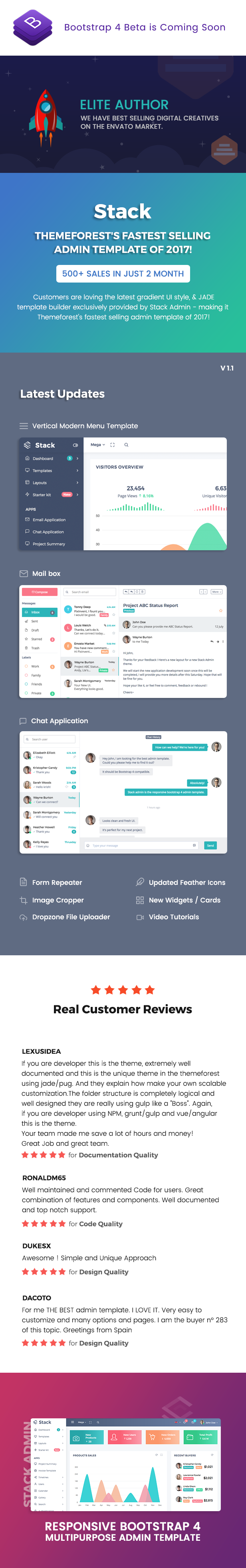 Stack - Responsive Bootstrap 4 Admin Template