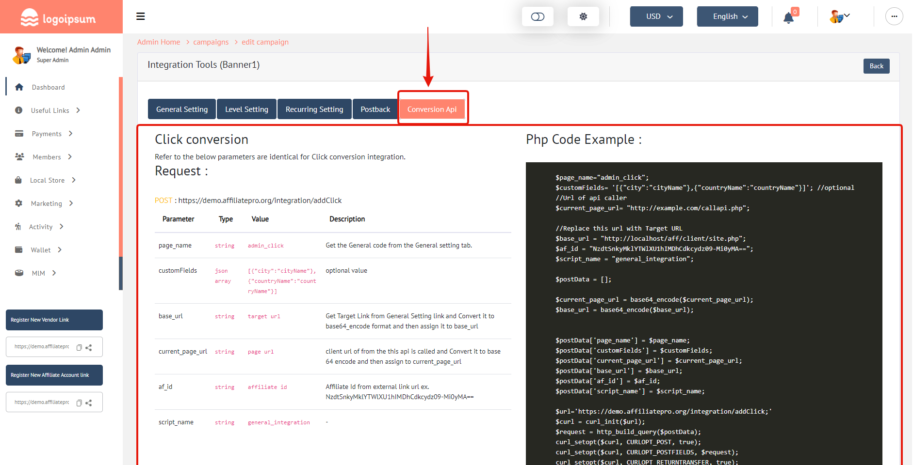 Affiliate Management System - PHP Platform - 48