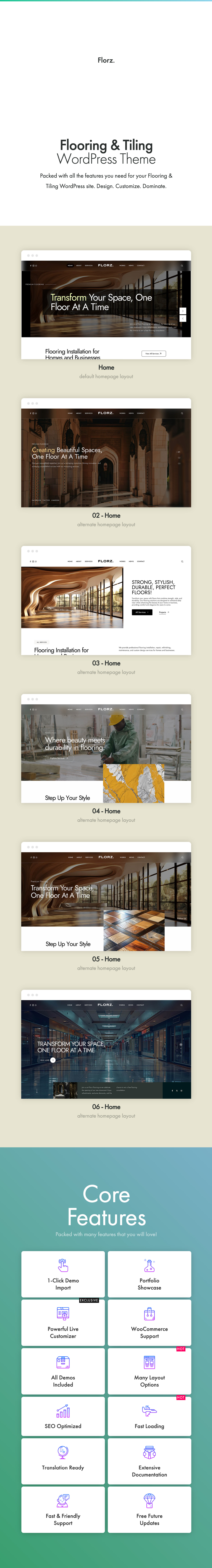Florz - Flooring & Tiling wordpress theme by pixelwars 