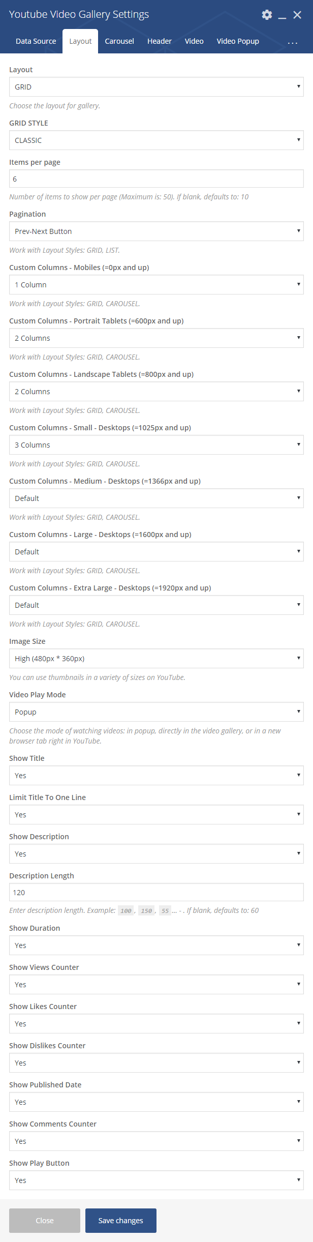 Youtube Video Gallery - Youtube Channel For WPBakery Page Builder - 5