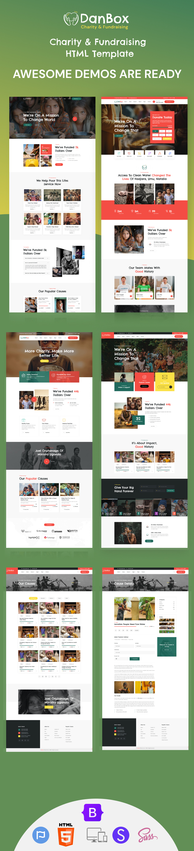 Danbox - Charity & Fundraising HTML Template - 1