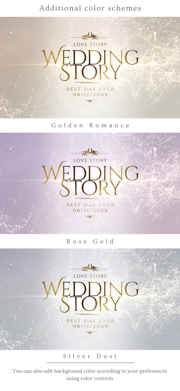 Wedding Slideshow Elegant Titles