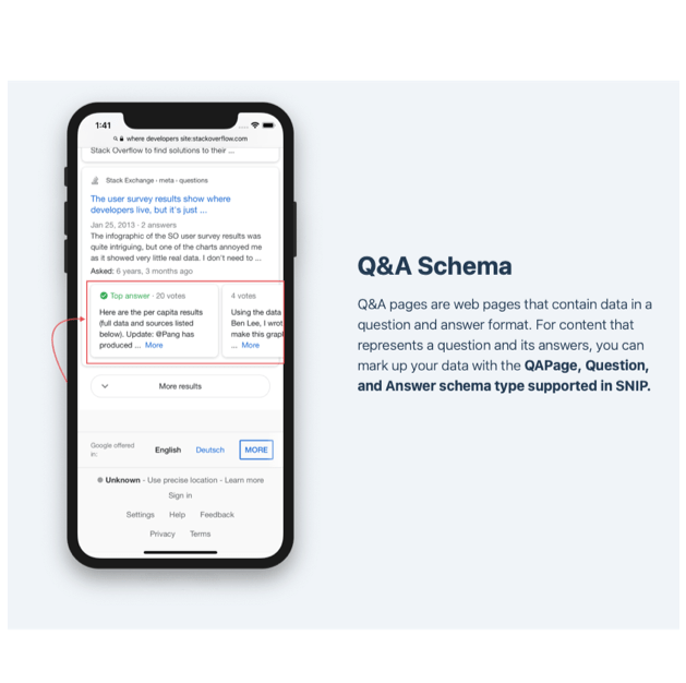 Q&A Schema example