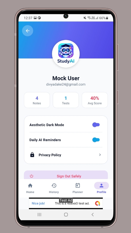 StudyAI — AI-Powered Study Companion Android App - 5