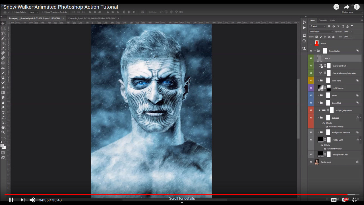 Snow Walker Animated Photoshop Action - 1