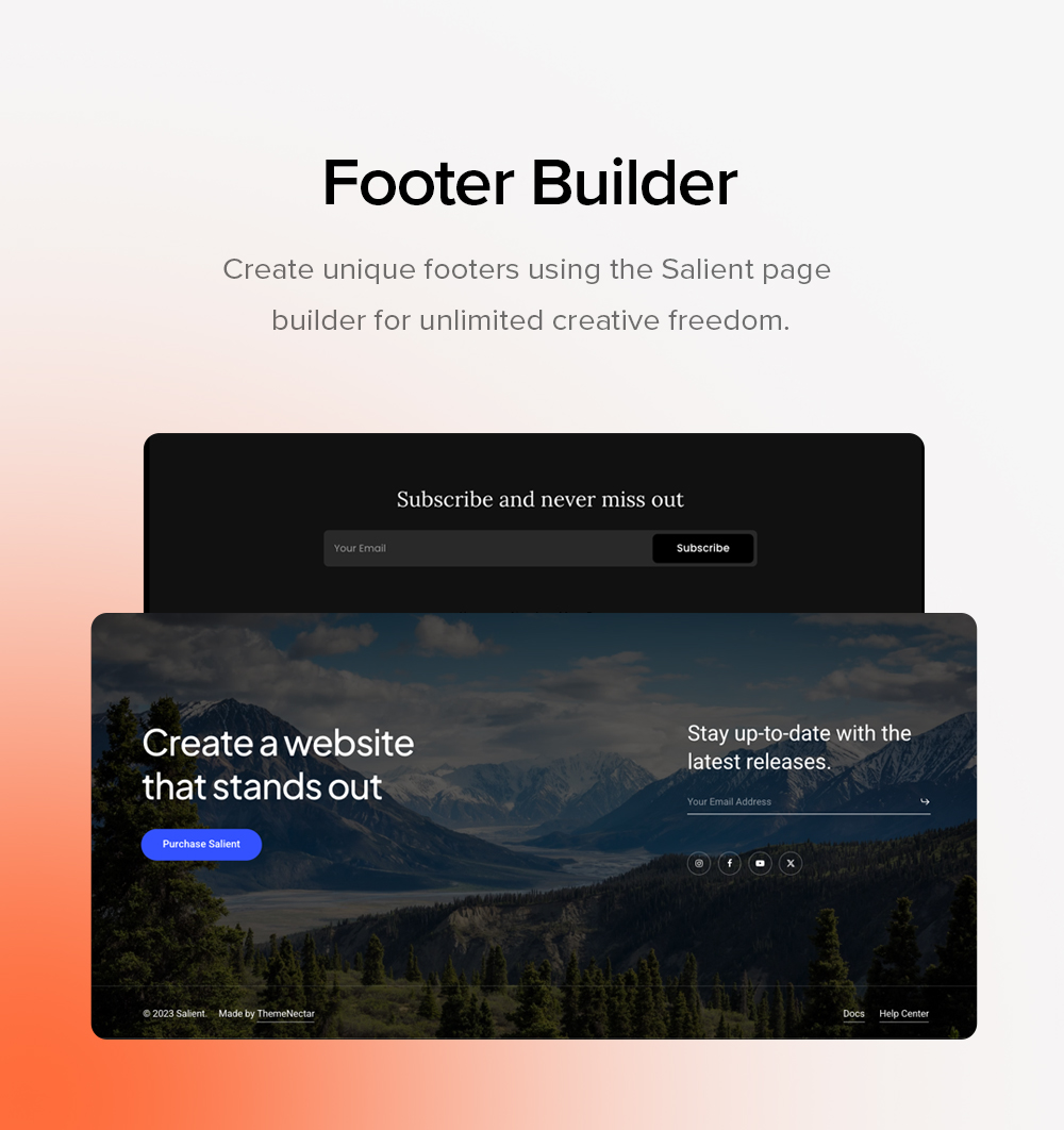 footer builder