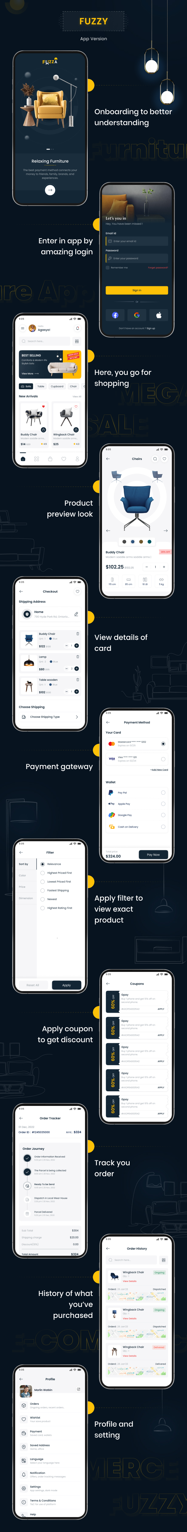 Fuzzy Flutter Ecommerce App