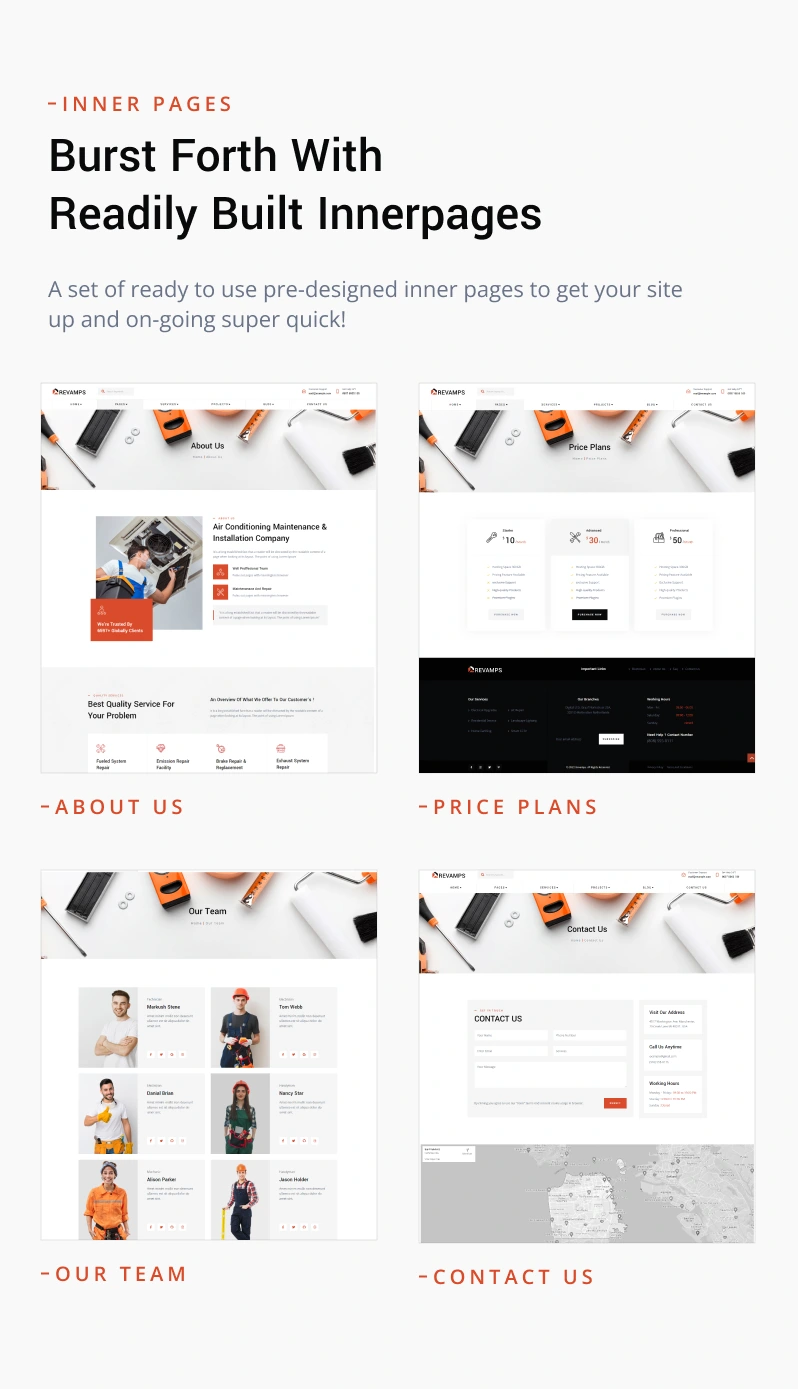 Revamps - Handyman Service WordPress Theme - 9