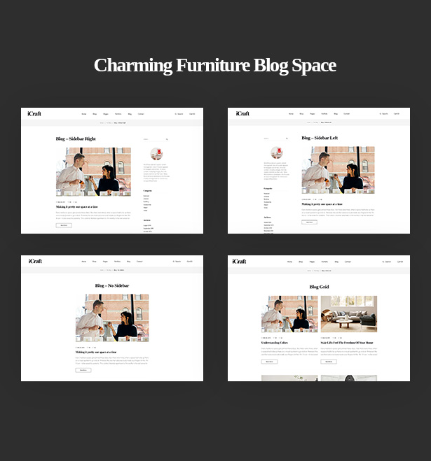 Charming Furniture Blog Space