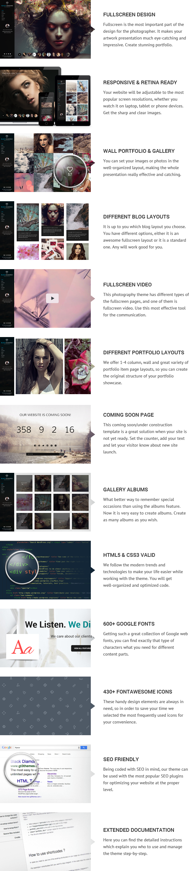 DIAMOND - Photography Website Template - 2