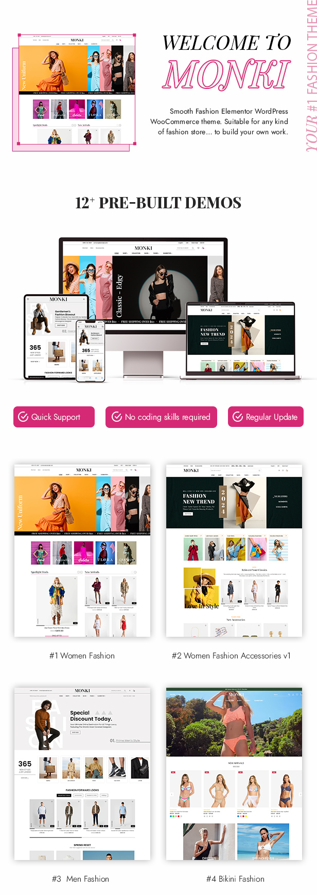 Monki - Elementor Fashion WooCommerce WordPress Theme - 2