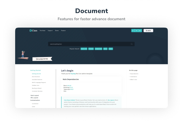 Cion Admin Dashboard theme