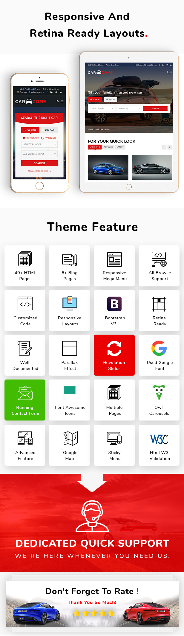 CarZone - A Complete Car Dealer HTML Wire-Frame - 7