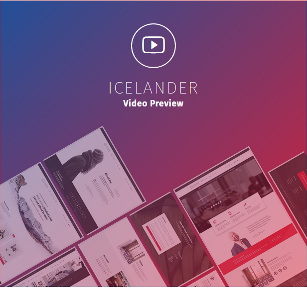 Icelander WordPress theme preview video