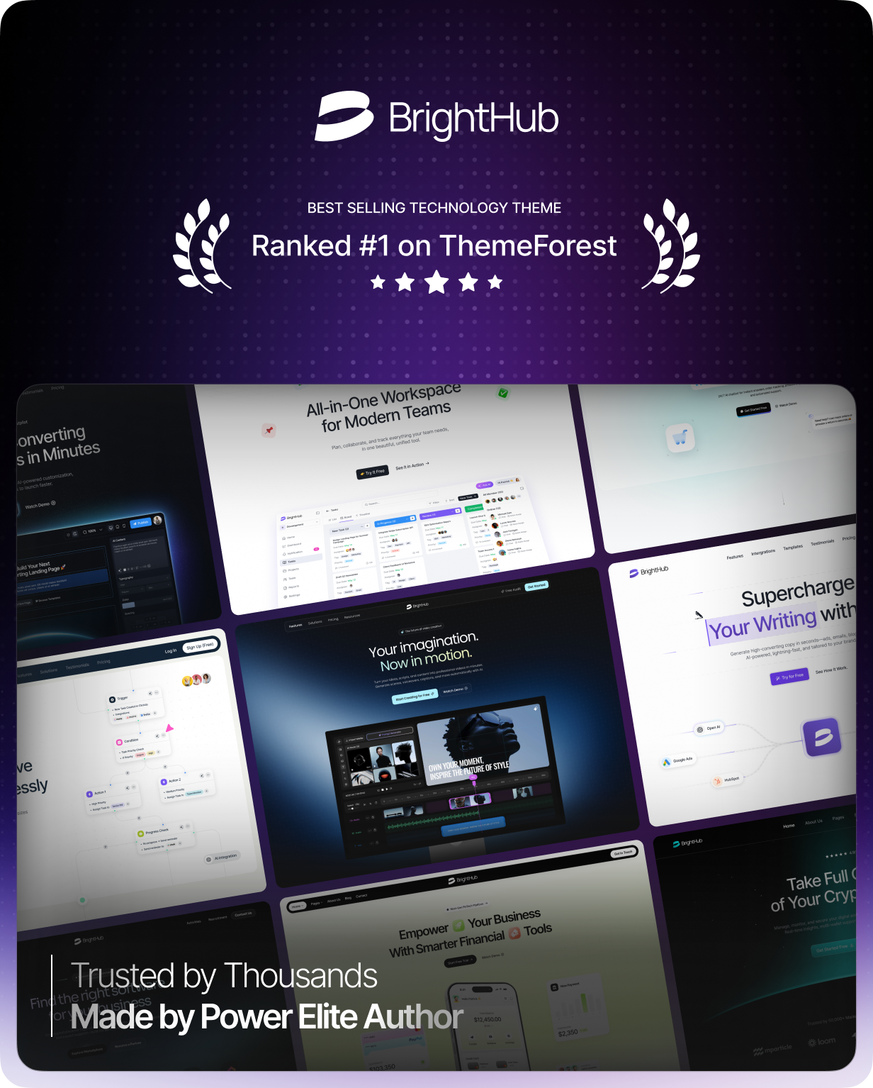 BrightHub - SaaS & Tech Startup WordPress Theme - 6