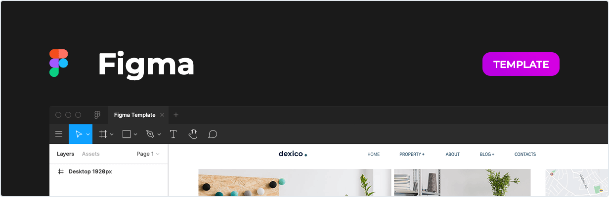 Dexico – Apartment Rent Template for Figma