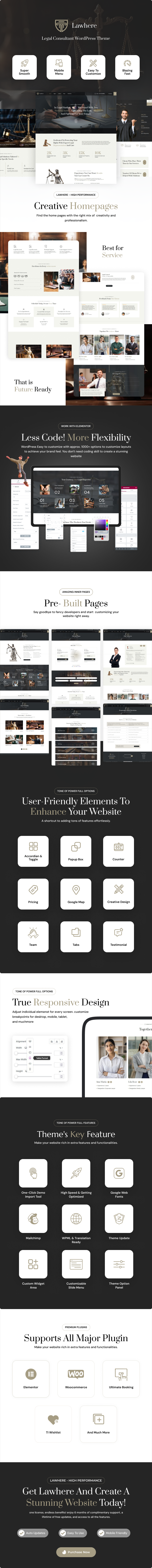 Lawhere - Lawyer & Attorney WordPress Theme - 1