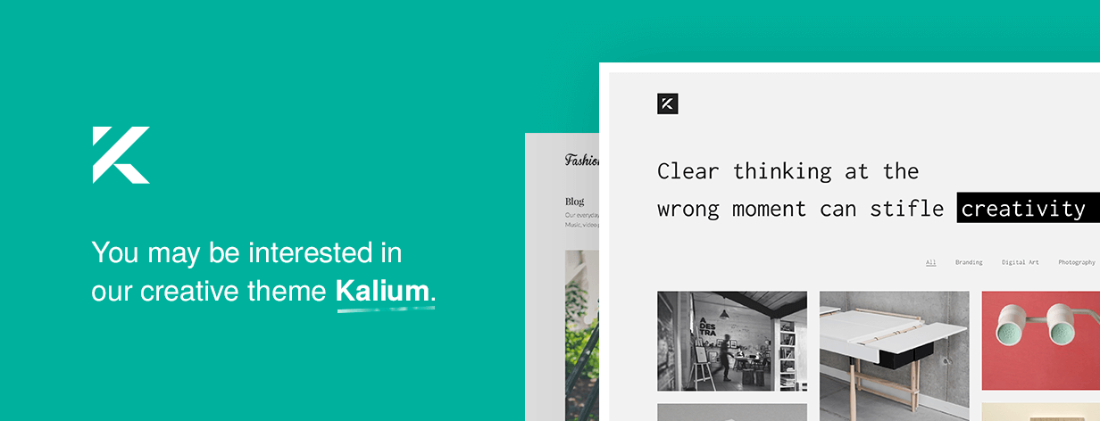 Kalium - Creative Theme for Professionals