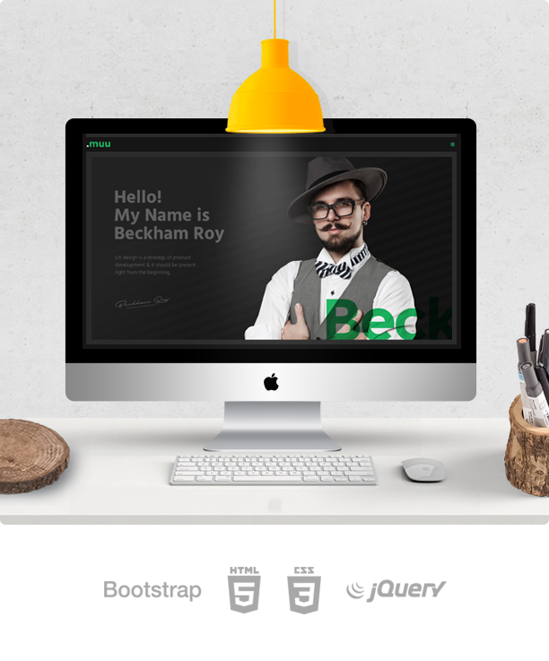 MUU - Unique and Creative Resume / Portfolio Template - 3