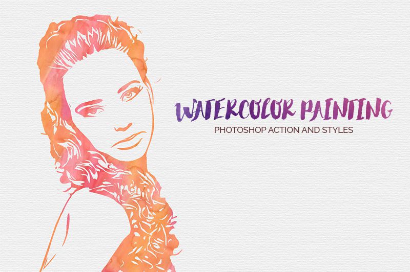 Watercolor Painting Photoshop Action
