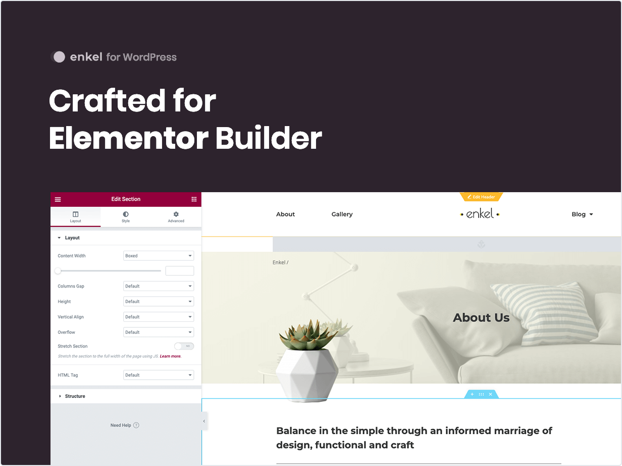 Crafted for Elementor Builder