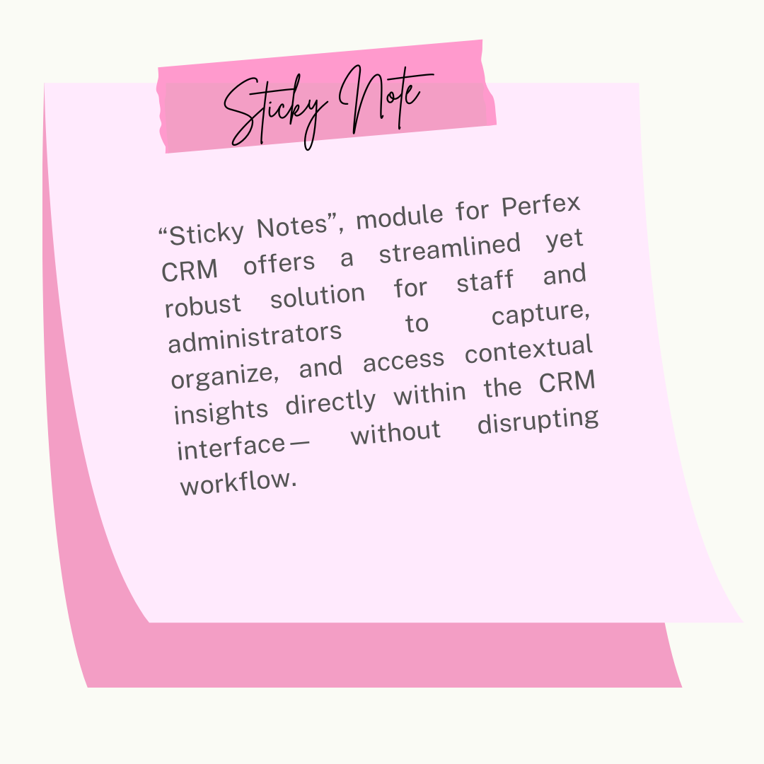 Sticky Notes Module For Perfex CRM - 1