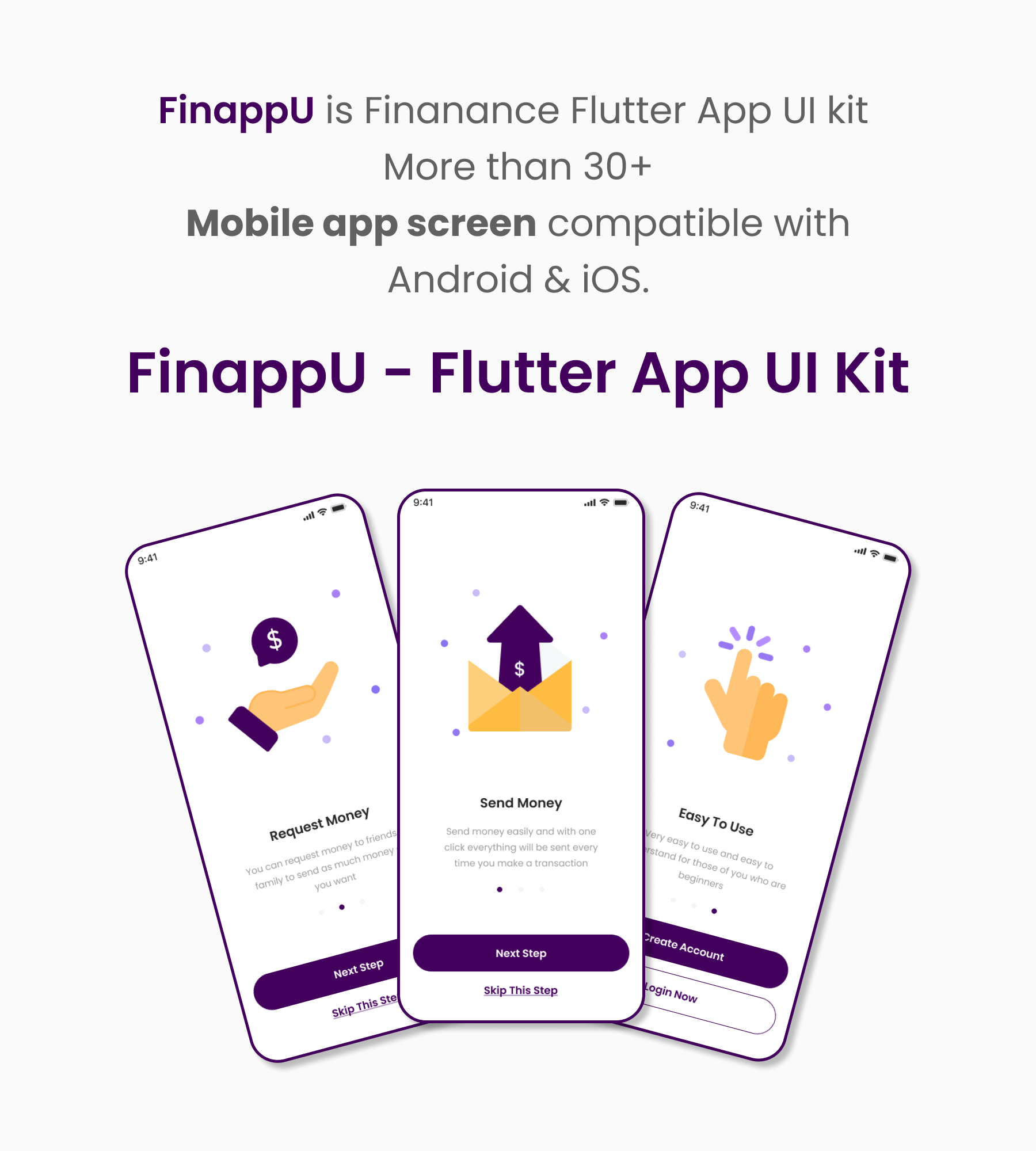 FinappU - Finance Flutter App UI Kit - 3