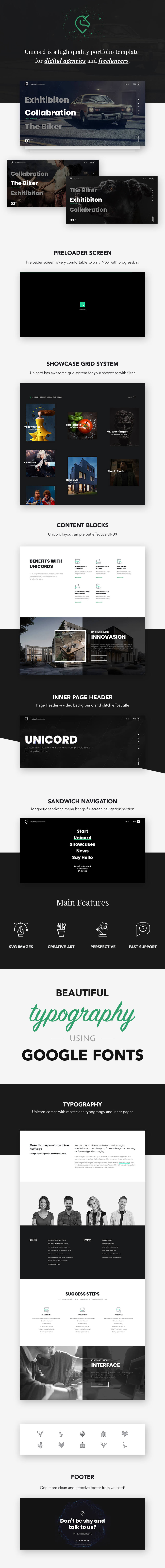Unicord | Creative Portfolio for Freelancers & Agencies - 1