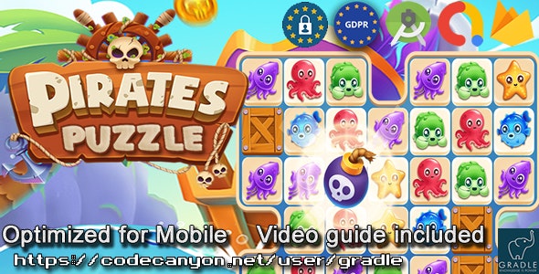 Puzzle Pirate (Admob + GDPR + Android Studio) - CodeCanyon Item for Sale